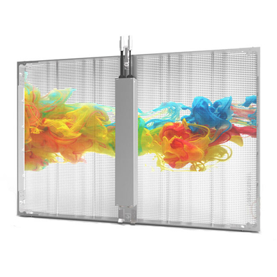 kaufen Vollfarbige 3,9 mm transparente LED-Videowandglasfenster online manufacture