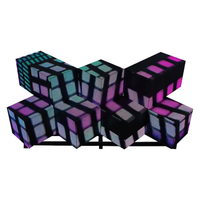 kaufen Kristallförmiger P4mm Kreativer LED-Bildschirm, 3D Video DJ Booth-Bildschirm online manufacture