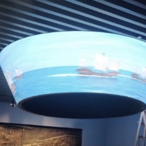 kaufen P3 Einkaufszentren Flexible LED-Bildschirm zylindrischer Torus online manufacture